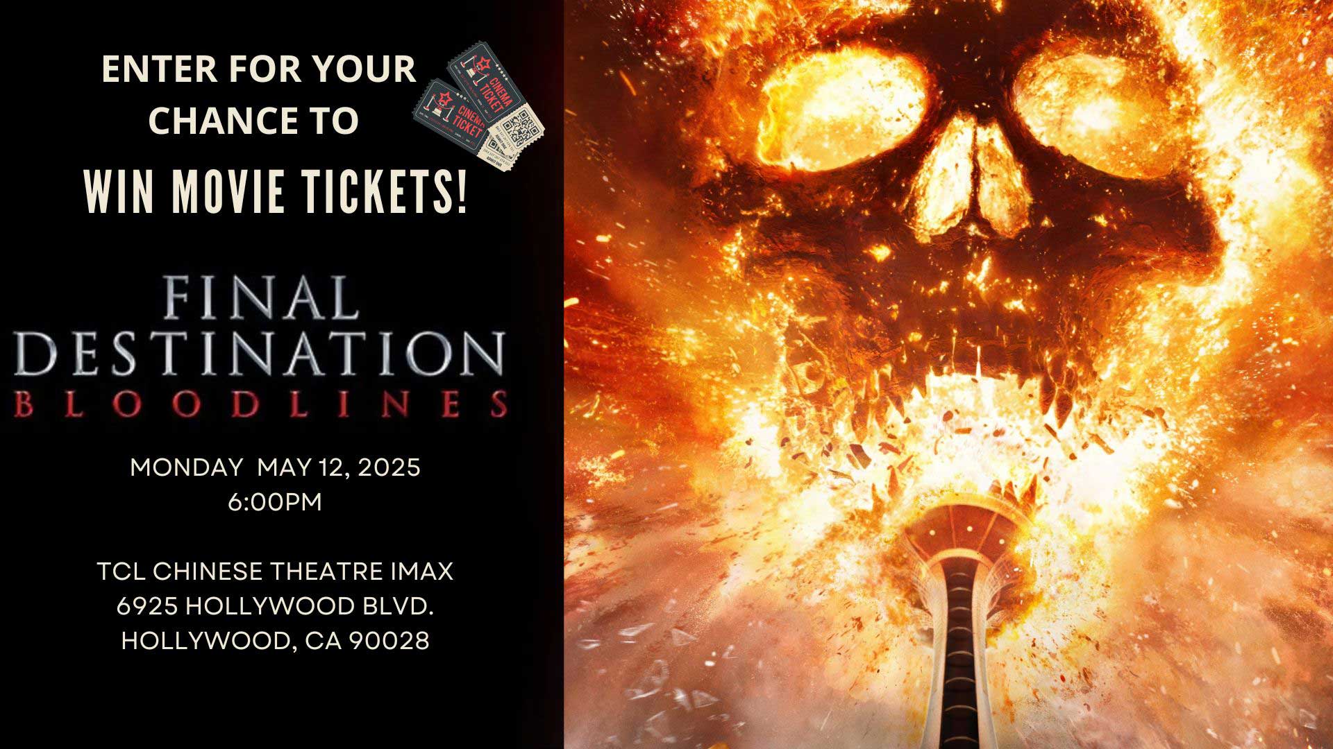 FINAL DESTINATION BLOODLINES Win Tickets