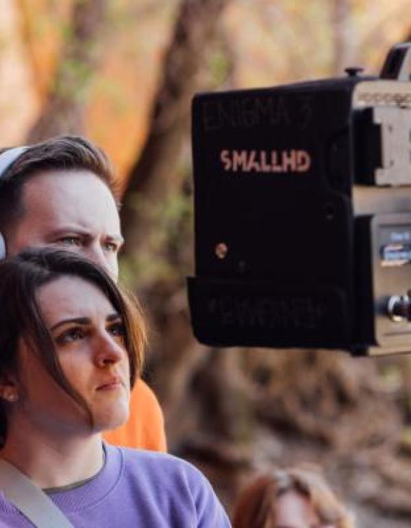 Jessica and Barrett directing