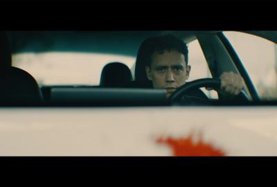 Man behind wheel