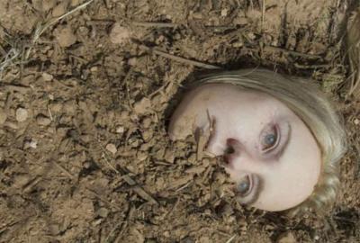 The Burrowers dead woman's head