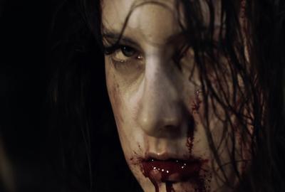 Those Among Us film still woman with bloody mouth